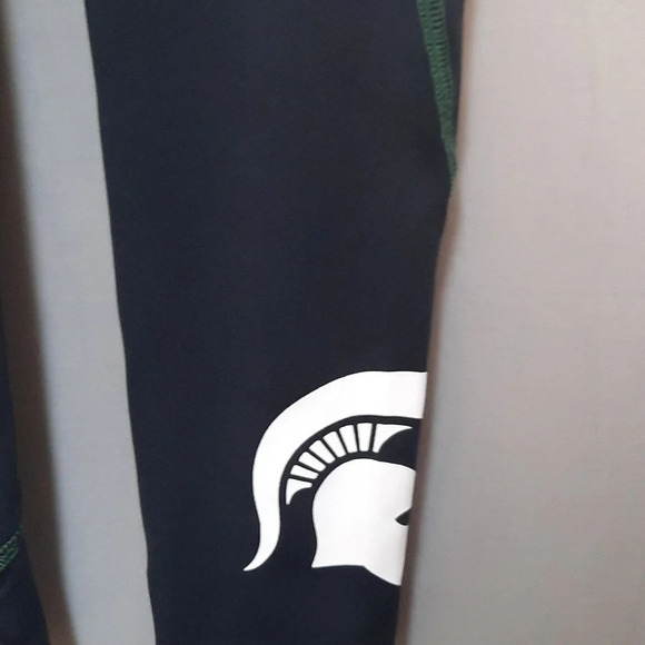 Michigan State Champion Womens Black Athletic Leggings Size Small - Picture 3 of 6